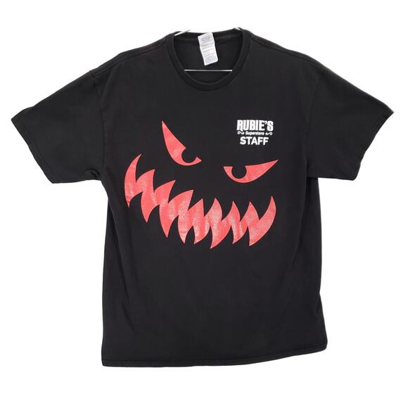 Rubies Costume Co Staff T Shirt Adult Black Halloween Superstore Employee Top - Picture 1 of 12
